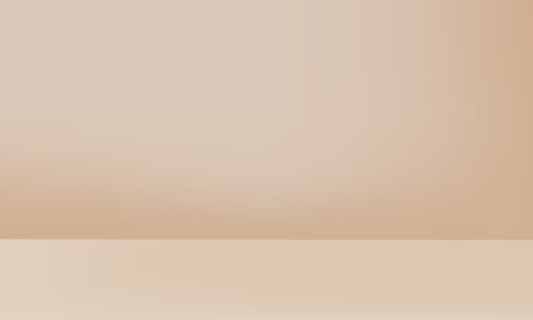 Vector abstract beige-colored studio background for product presentation empty room