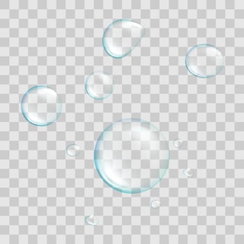 Vector air bubbles collection