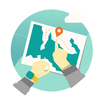 Travel Map Vector Illustration png