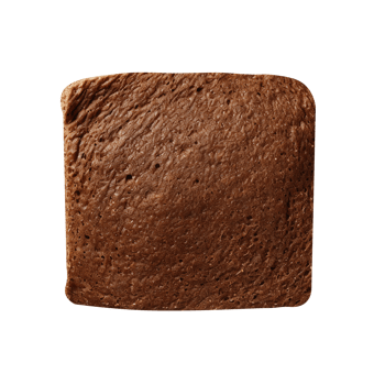 Freshly baked dark brown bread loaf isolated on transparent background png