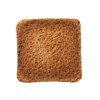 Freshly baked bread loaf slice isolated on transparent background png