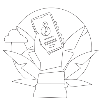 Find Location With GPS Travel Outline 2D Illustration png