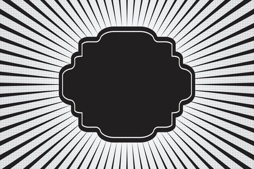 Comic Hand drawn zoom lines motion background And Sunburst pattern vector