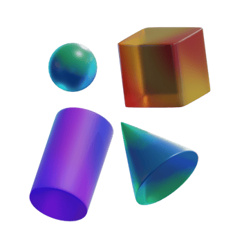 Abstract Shape Glass 1 3D Illustration png
