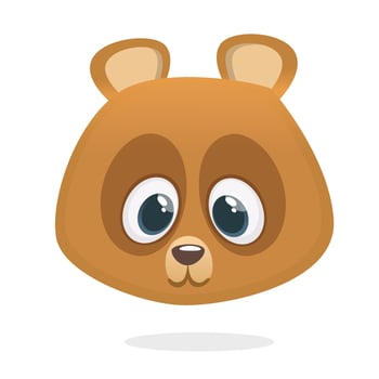 Funny cartoon bear vector illustration