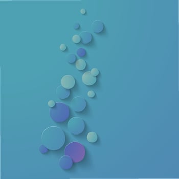 Minimal geometric background. Blue elements with fluid gradient. Cool background design for posters. Eps10 vector