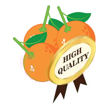Organic orange icon isometric vector. Fresh ripe orange and high quality sign vector