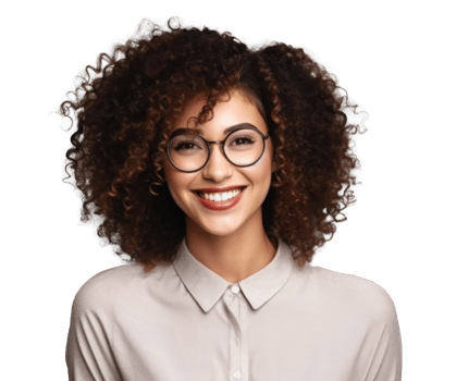 Smiling woman isolated png