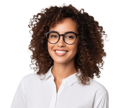 Smiling woman isolated png