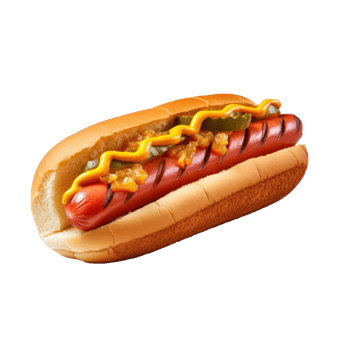 Hot dog isolated png