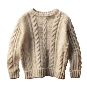 Cozy sweater isolated png