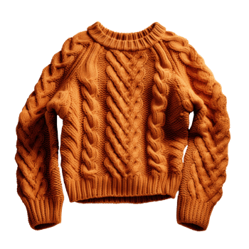 Cozy sweater isolated png