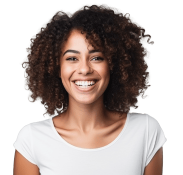 Smiling woman isolated png