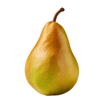Fresh tasty pear isolated png