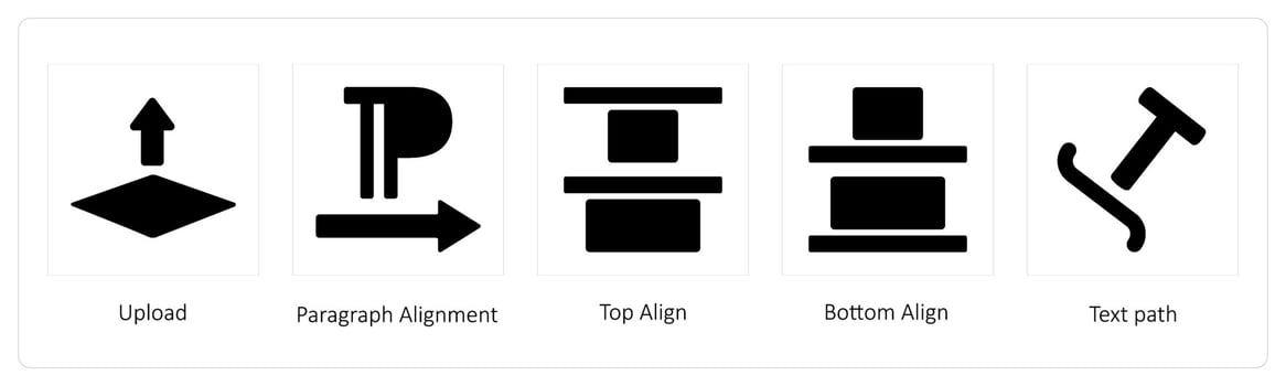 Upload, Paragraph Alignment vector