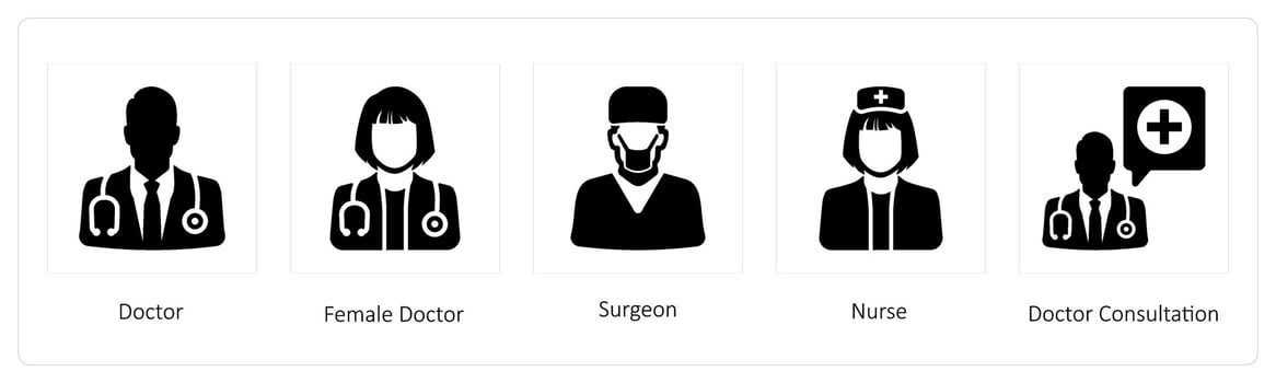 Doctor, Female Doctor, Surgeon vector