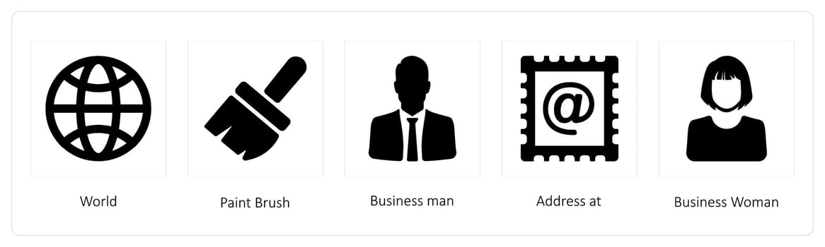 World, Paint Brush, Business man vector
