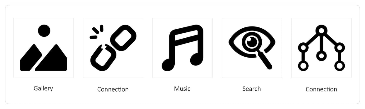Gallery, Connection, Music vector