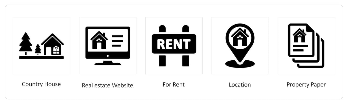 Country House, Real estate Website vector