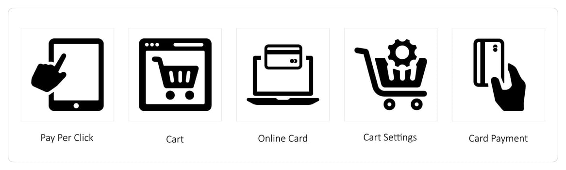 Pay Per Click, Cart vector