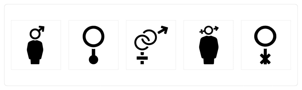 male, gender, bisexual vector