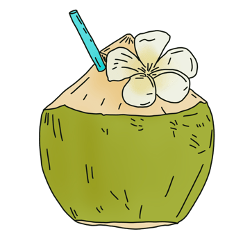 Fresh coconut water png