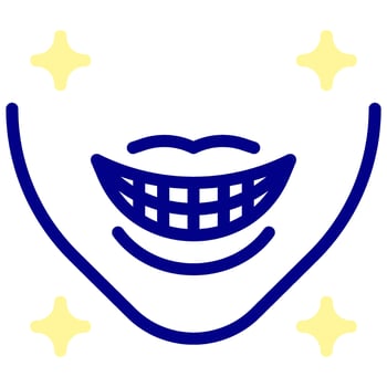 smile vector colored icon