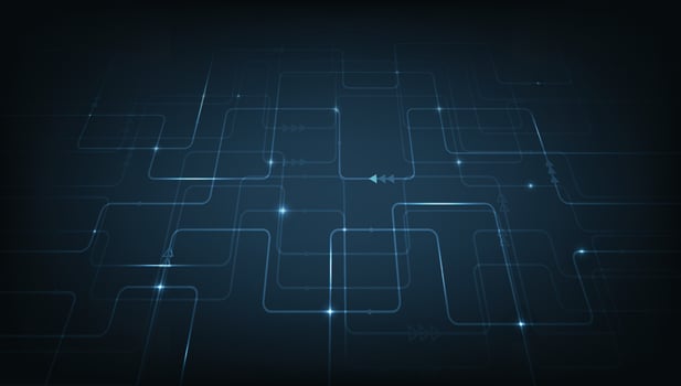 Abstract Circuit board background design. vector