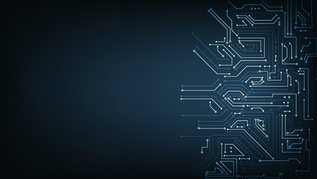 Abstract Circuit board background. vector