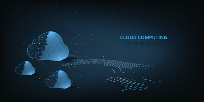 Cloud computing concept. vector