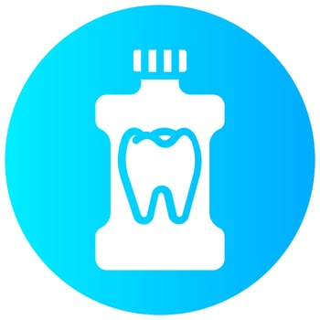 mouthwash vector gradient round icon