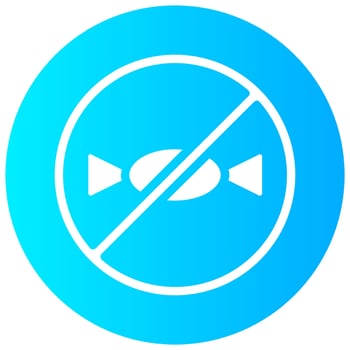 no sugar vector gradient round icon