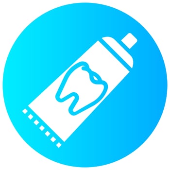 toothpaste vector gradient round icon