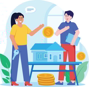 Real Estate Marketing Illustration vector