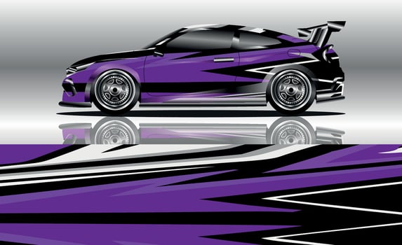 vektor grafis livery mobil. desain latar belakang grunge abstrak untuk bungkus vinil kendaraan dan branding mobil vector