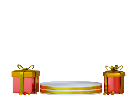 christmas gift box with ribbon png