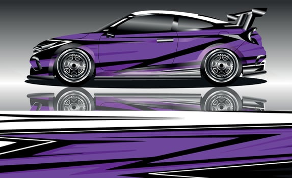 vektor grafis livery mobil. desain latar belakang grunge abstrak untuk bungkus vinil kendaraan dan branding mobil vector