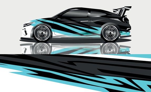 car livery graphic vector. abstract grunge background design for vehicle vinyl wrap and car branding vector
