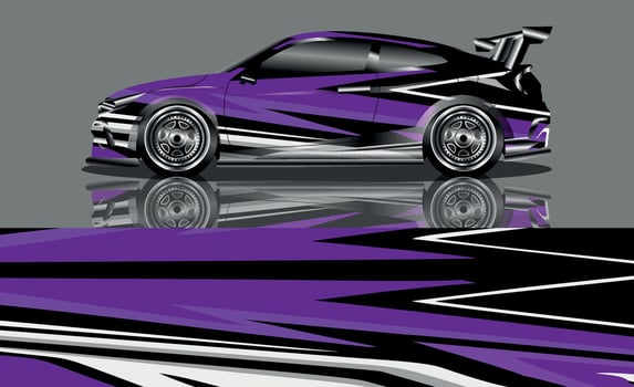 car livery graphic vector. abstract grunge background design for vehicle vinyl wrap and car branding vector