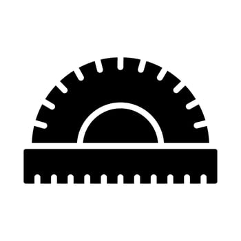 Protractor Vector Icon