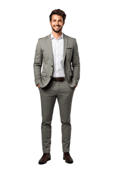 Businessman isolated. Illustration AI Generative png
