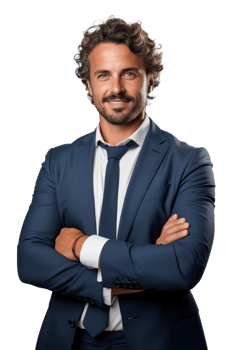 Businessman isolated. Illustration AI Generative png