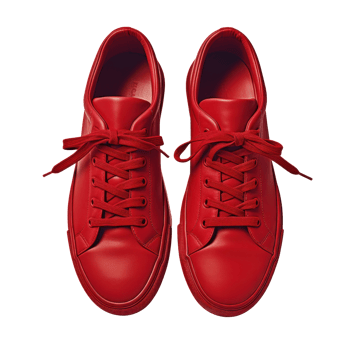 Red sport shoes isolated png