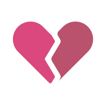 broken heart icon sign symbol png