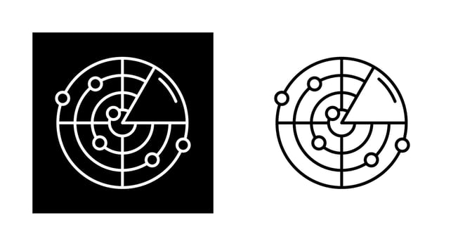 Radar Vector Icon