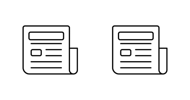 News Paper Vector Icon
