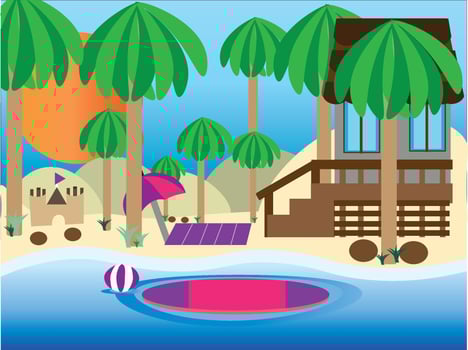 Scenery Season All vector