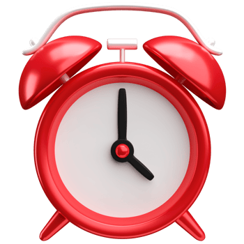 Red Alarm Clock icon png