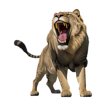 Roaring lion png