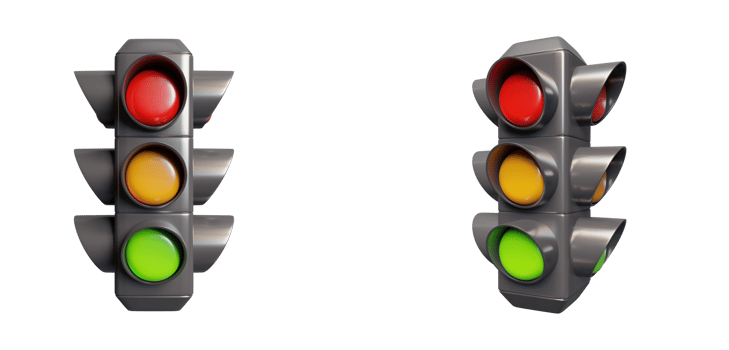 traffic light 3d element for road png